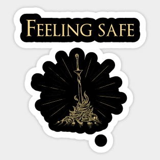 Feeling safe Sticker